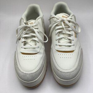 Reebok Women's Club C Extra Sneaker, Chalk/Butter/Chalk, 10